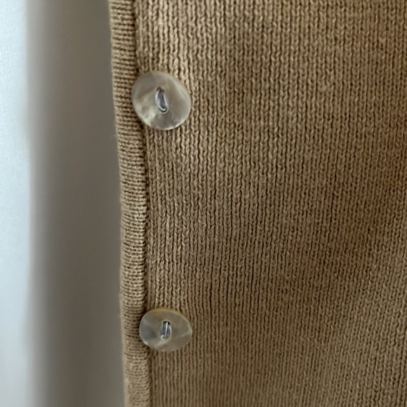 SML Design 100% Cotton Beige Cardigan - Picture 3 of 3